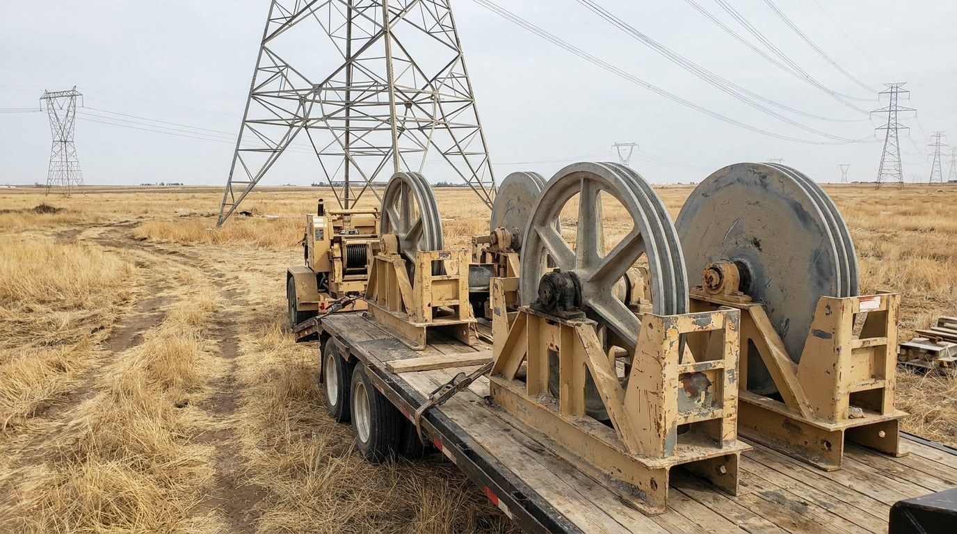 завершённый участок, технику собирают